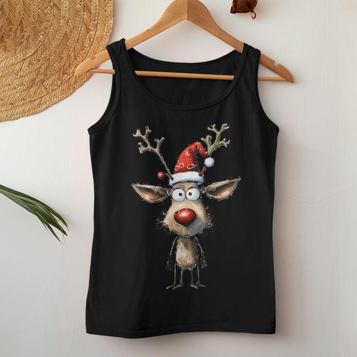 Reindeer Reindeer Christmas Women's Christmas Outfits Tank Top Frauen Lustige Geschenke