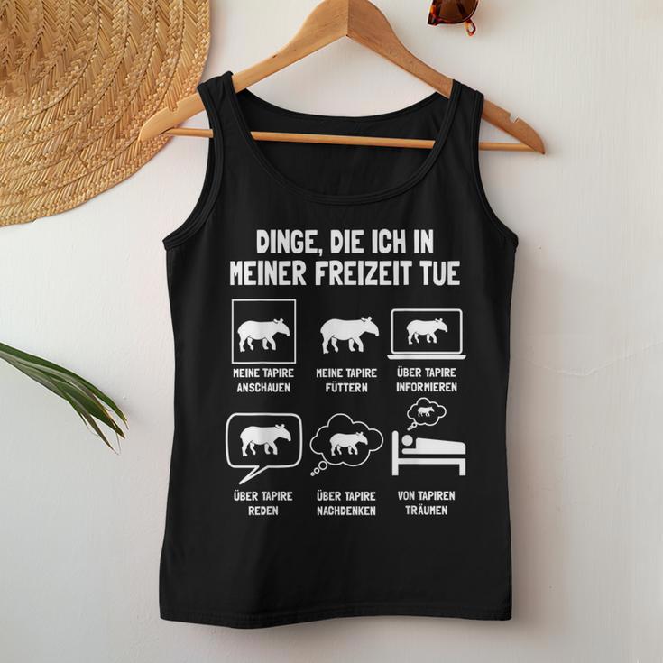 Tapir Tapirsafari Flat Landtapir Bergtapir Kabomanitapir Tank Top Frauen Lustige Geschenke