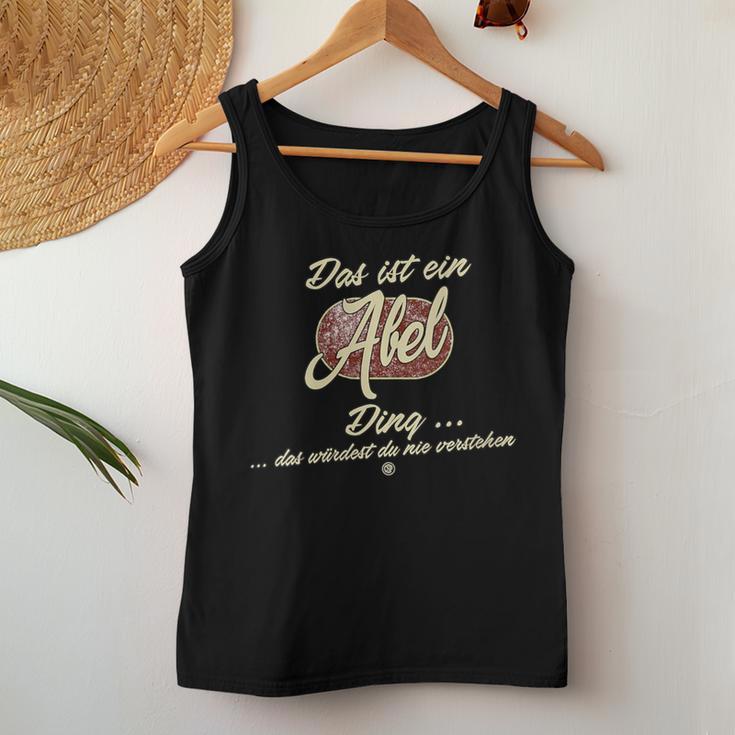 Women's Das Ist Ein Abel Ding Family Abel With-Neck Tank Top Frauen Lustige Geschenke