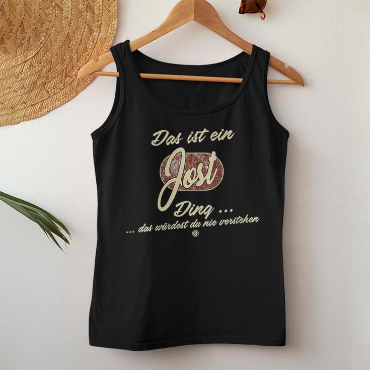 Women's Das Ist Ein Jost Ding Family Jost With-Neck Tank Top Frauen Lustige Geschenke