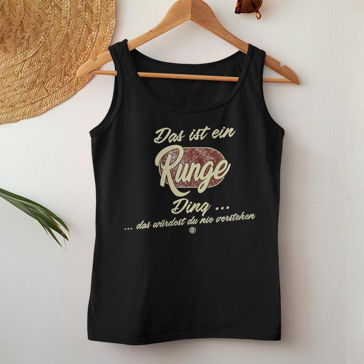 Women's Das Ist Ein Runge Ding Family Runge With-Neck Tank Top Frauen Lustige Geschenke