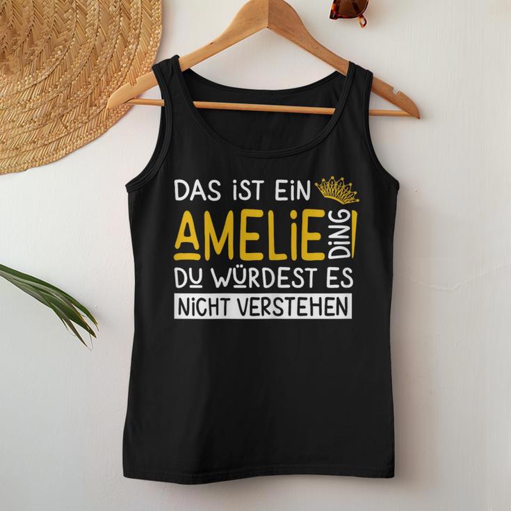 Women's First Name Amelie Name Day Saying Das Ist Ein Marion Ding Tank Top Frauen Lustige Geschenke