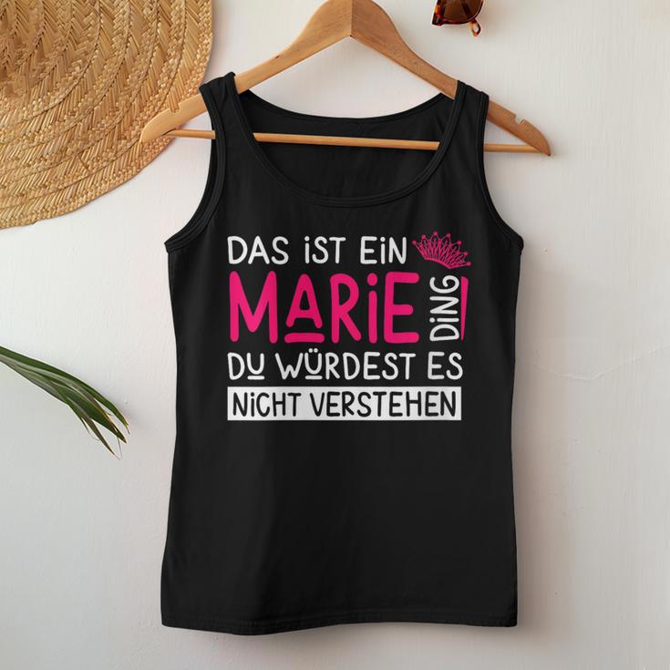 Women's First Name Marie Name Day Saying Das Ist Ein Birgit Ding With-Neck S Tank Top Frauen Lustige Geschenke