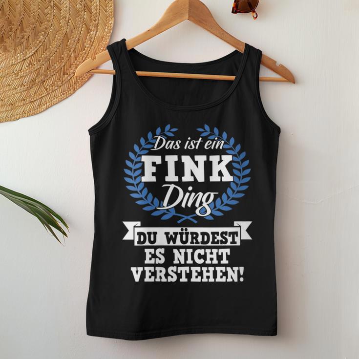 Women's With-Neck Das Ist Ein Fink Ding Du Würdest Es Nicht Understand Tank Top Frauen Lustige Geschenke