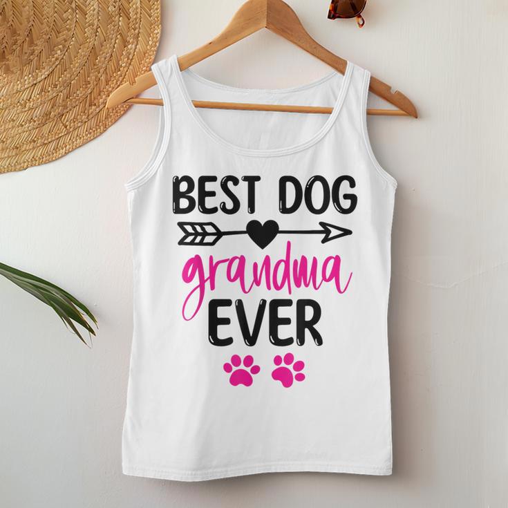 Best Dog Grandma Ever Cute Dogs Owners For Grandmas Tank Top Frauen Lustige Geschenke