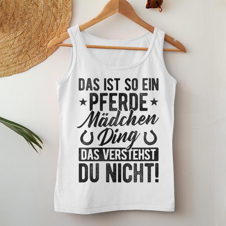 Damen Das Ist So Ein Pferdemädchen Ding Daserstehst Du Nicht Mit-Ausschnitt Tank Top Frauen Lustige Geschenke