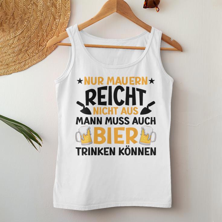 Maurer Beer Slogan Blue S Tank Top Frauen Lustige Geschenke