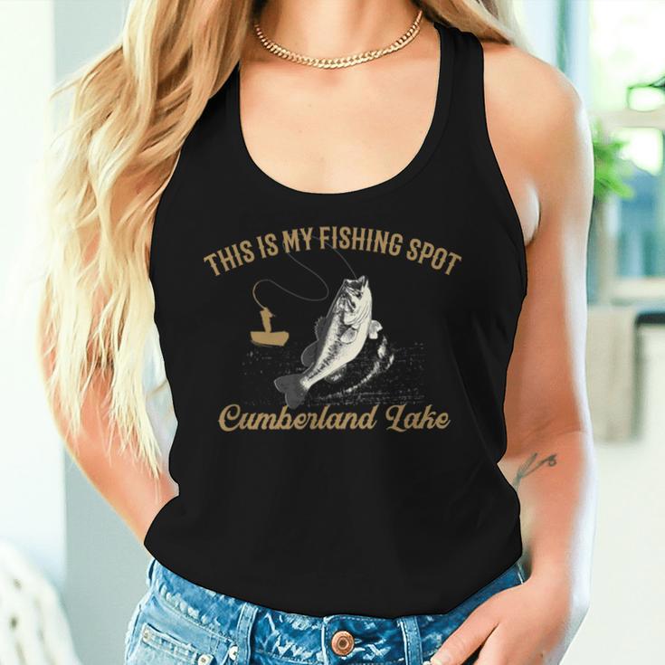 Beer And Fischen Ist Mein Ding Cumberland Lake Tank Top Frauen Geschenke für Sie