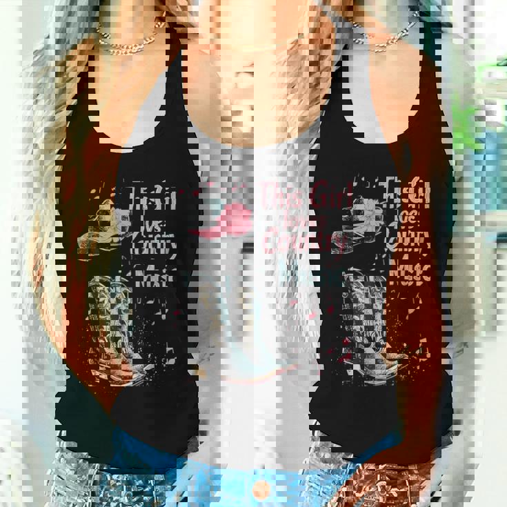 Cette Fille Aime La Musique Country Texas Boot Cowgirl Music Lover Débardeur pour femme Cadeaux pour elle