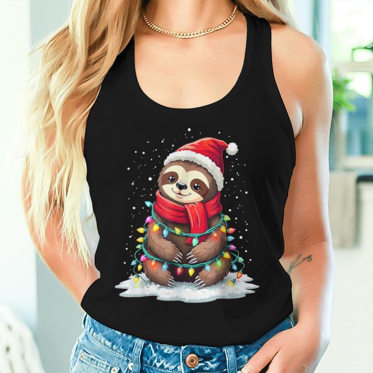 Christmas Children Sloth Xmas Family Tank Top Frauen Geschenke für Sie