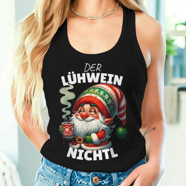 Mulled Wine Gnome Christmas Elf Lühwein Nichtl Tank Top Frauen Geschenke für Sie