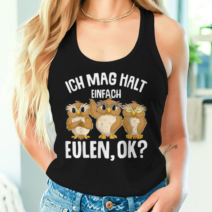 Ich Mag Halt Owls Children's Girls' S Tank Top Frauen Geschenke für Sie