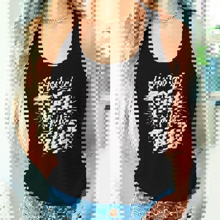 How Can I Pray For You Today Christian Prayer Women Tank Top Gifts for Her