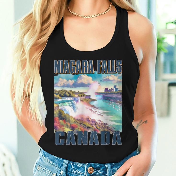 Retro Niagara Falls Californiaintage Rivers Canada Trip Tank Top Frauen Geschenke für Sie