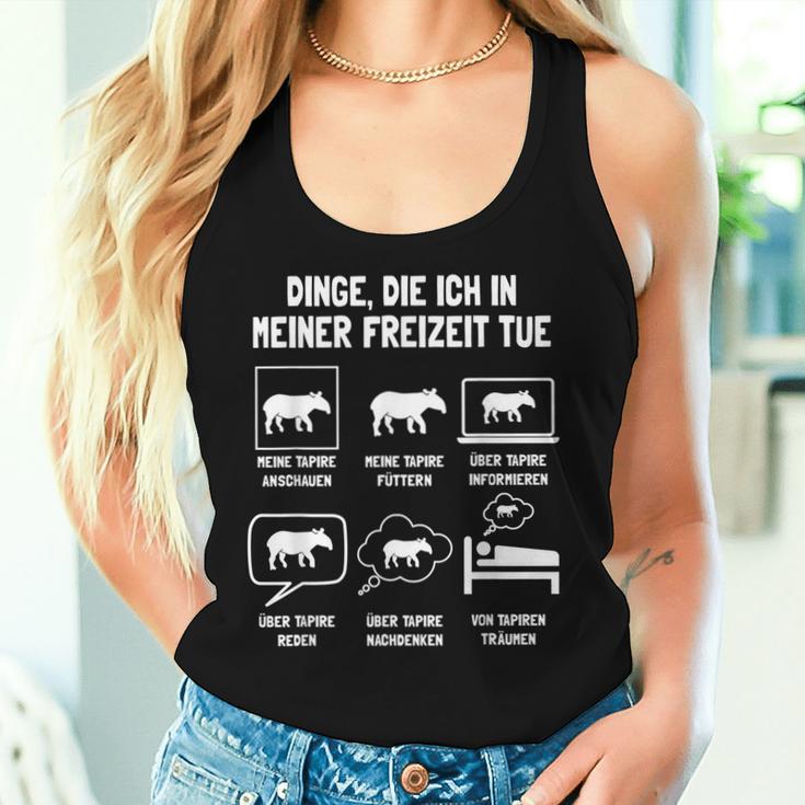 Tapir Tapirsafari Flat Landtapir Bergtapir Kabomanitapir Tank Top Frauen Geschenke für Sie