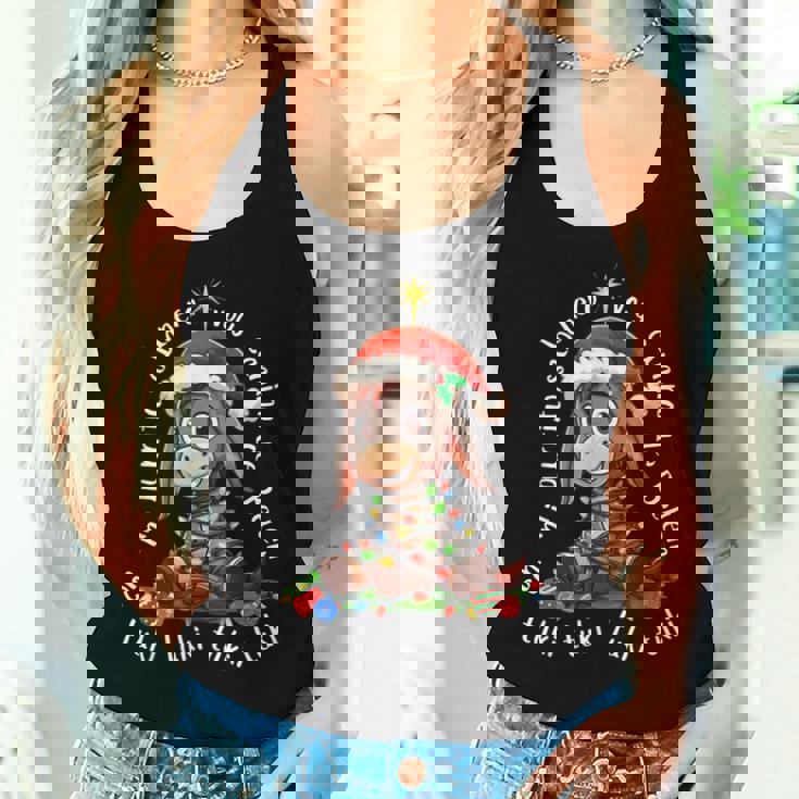 Tuki Tuki Donkey Mi Burrito Sabanero Mexican Mexico Xmas Women Tank Top Gifts for Her
