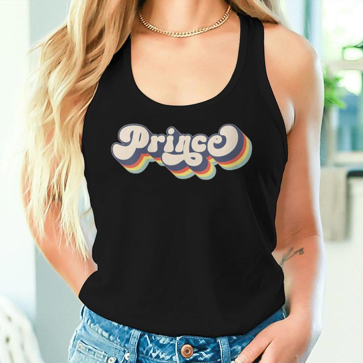 Women's Prince Family Name Personalised Last Name Prince Tank Top Frauen Geschenke für Sie