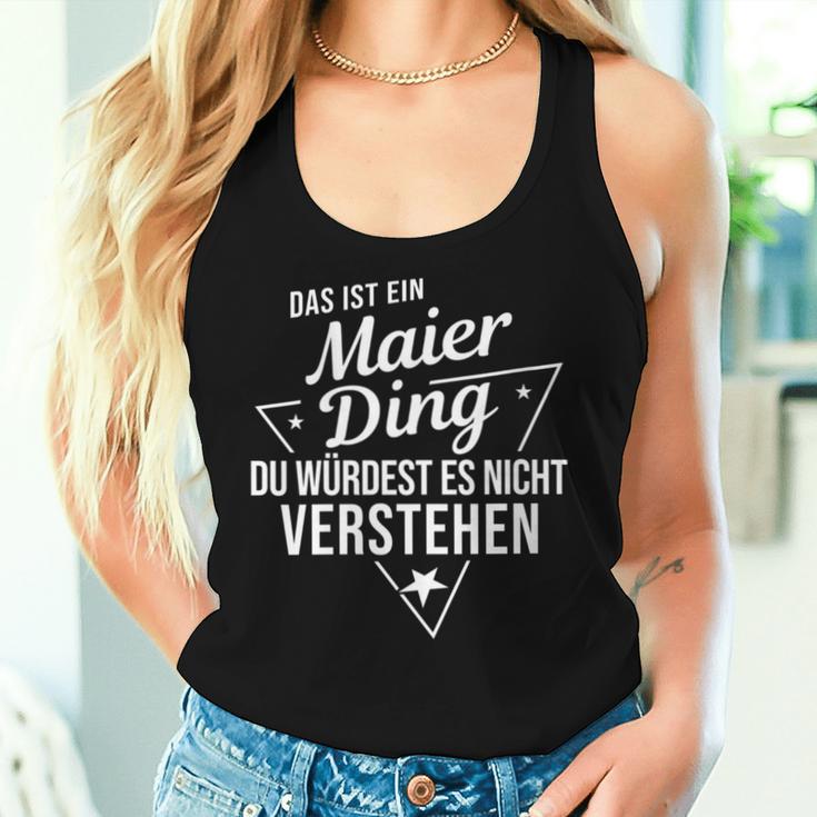 Women's With-Neck Das Ist Ein Maier Ding Du Würdest Es Nicht Understand Tank Top Frauen Geschenke für Sie