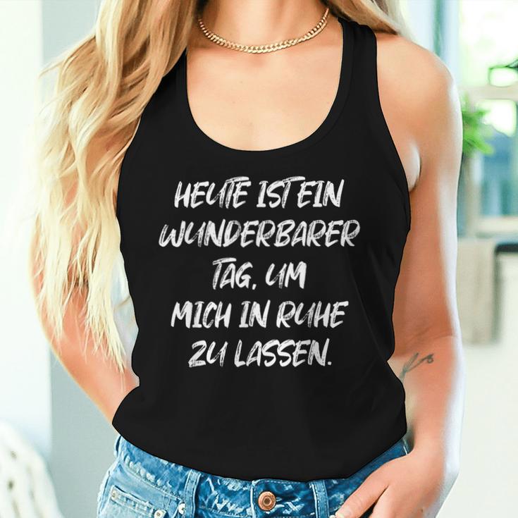 Wunderbarer Tag Mich In Ruhe Zu Lassen Women's Tank Top Frauen Geschenke für Sie