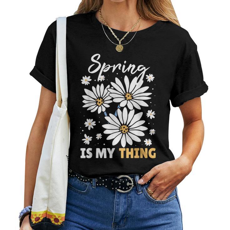 Spring Ist My Ding Daisy T-shirt Frauen