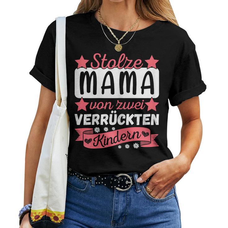 Women's Ich Bin Stolze Mamaon 2 Kinder Mutteron 2 T-shirt Frauen