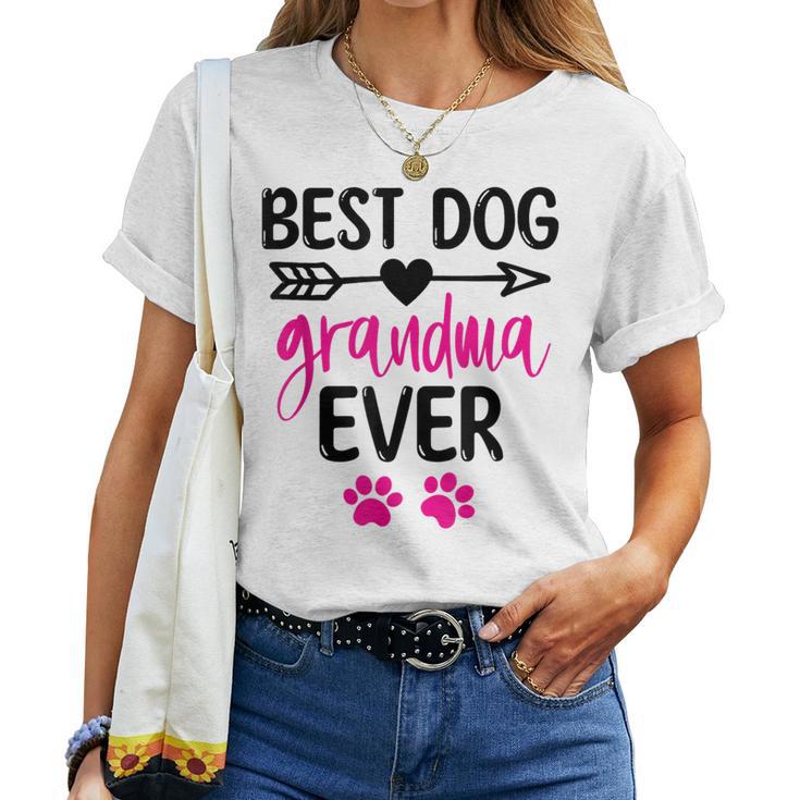 Best Dog Grandma Ever Cute Dogs Owners For Grandmas T-shirt Frauen