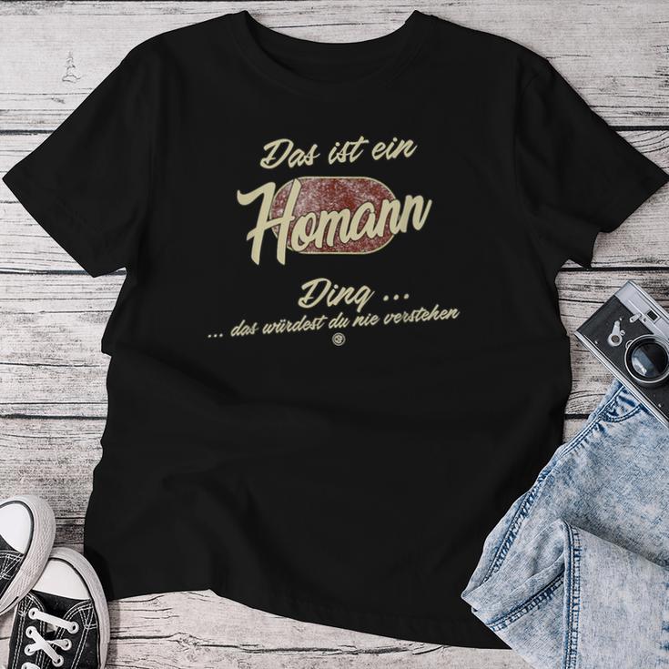 Das Ist Ein Homann Ding Lustiges Familie Homann T-shirt Frauen Lustige Geschenke