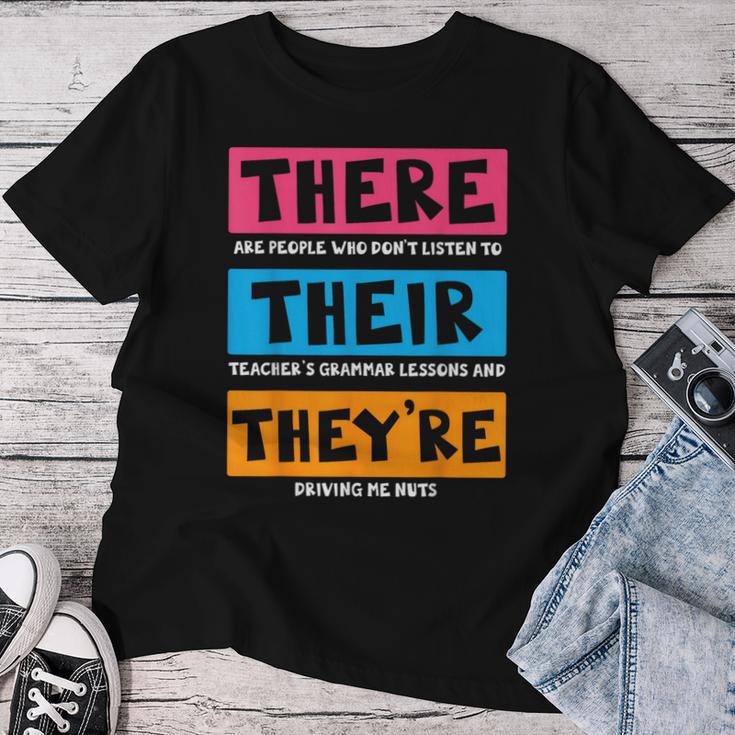 English Teacher Grammar T-shirt Frauen Lustige Geschenke