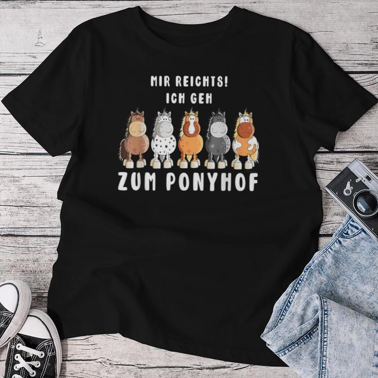 Mir Reichts Ich Geh Zum Ponyhof Horses T-shirt Frauen Lustige Geschenke