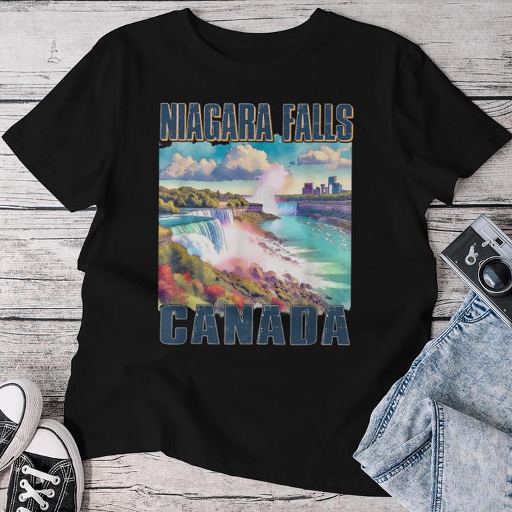 Retro Niagara Falls Californiaintage Rivers Canada Trip T-shirt Frauen Lustige Geschenke