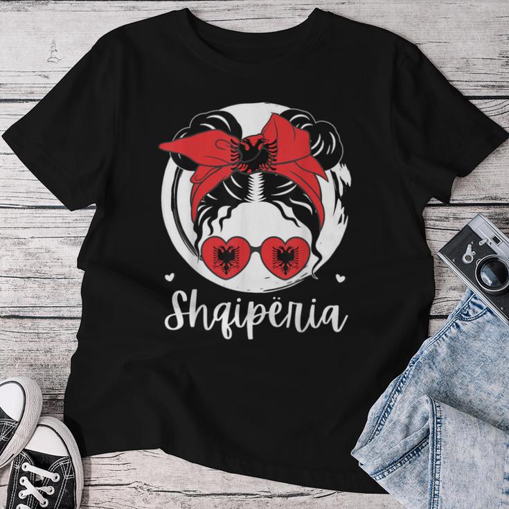 Shqipëria Albania Flagajza Shqiptare Albanian Girl T-shirt Frauen Lustige Geschenke