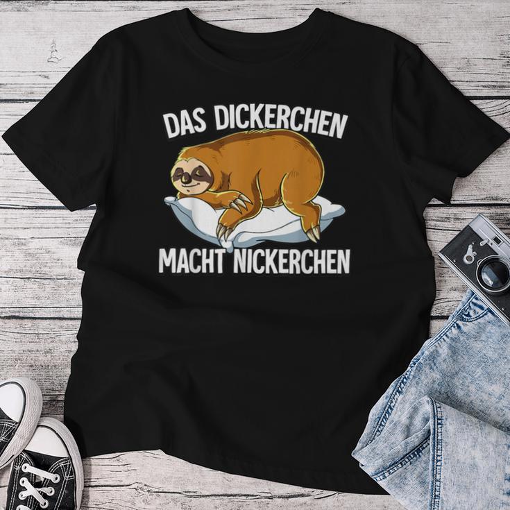 Sloth Das Dickerchen Macht Ein Naperchen T-shirt Frauen Lustige Geschenke