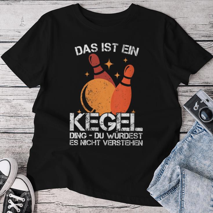 Women's Ball With Cones I Cone Saying I Das Ist Ein Kegel Ding With-Neck T-shirt Frauen Lustige Geschenke