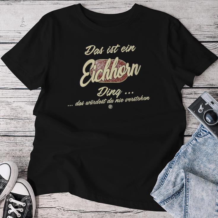 Women's Das Ist Ein Eichhorn Ding Family Eichhorn With-Neck S T-shirt Frauen Lustige Geschenke