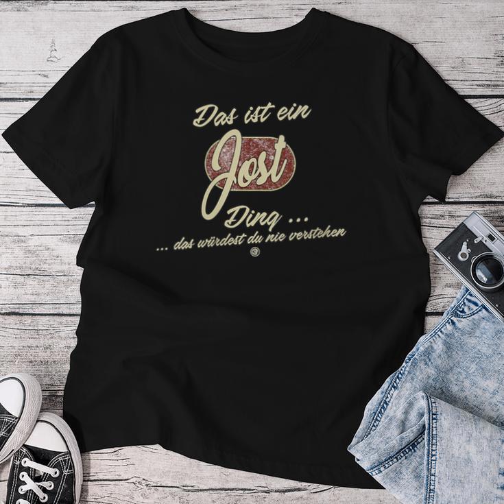 Women's Das Ist Ein Jost Ding Family Jost With-Neck T-shirt Frauen Lustige Geschenke