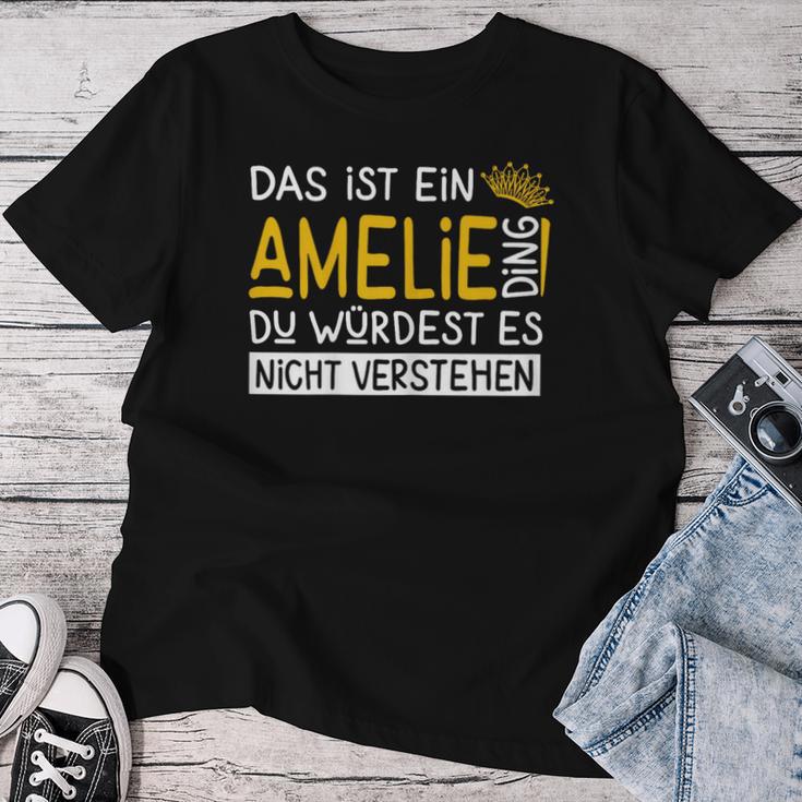 Women's First Name Amelie Name Day Saying Das Ist Ein Marion Ding T-shirt Frauen Lustige Geschenke