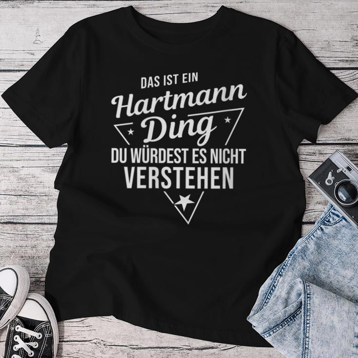 Women's With-Neck Das Ist Ein Hartmann Ding Du Würdest Es Nichterstehen T-shirt Frauen Lustige Geschenke