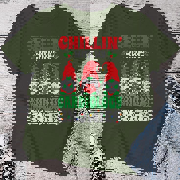 Chillin With My Cardiology Cardiac Nurse Christmas Gnomes Women T-shirt Unique Gifts