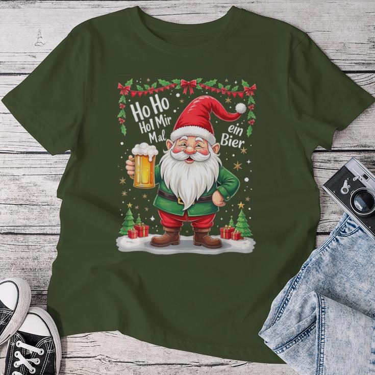 Ho Ho Hol Mir Mal Ein Bier Santa Claus Beer T-shirt Frauen Lustige Geschenke