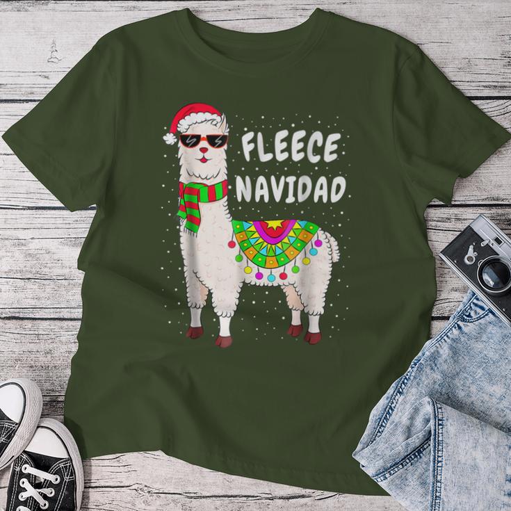 Llama Alpaca Christmas Fleece Navidad T-shirt Frauen Lustige Geschenke