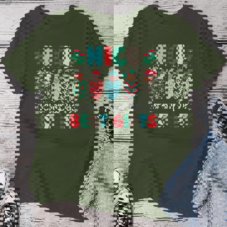 Nicu Christmas Nicu Nurse Xmas Neonatal Intensive Care Unit Women T-shirt Unique Gifts