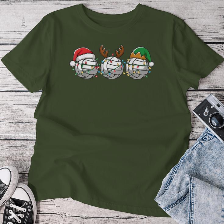 Santa Claus Elf Reindeerolleyball Christmas Women's Children's T-shirt Frauen Lustige Geschenke