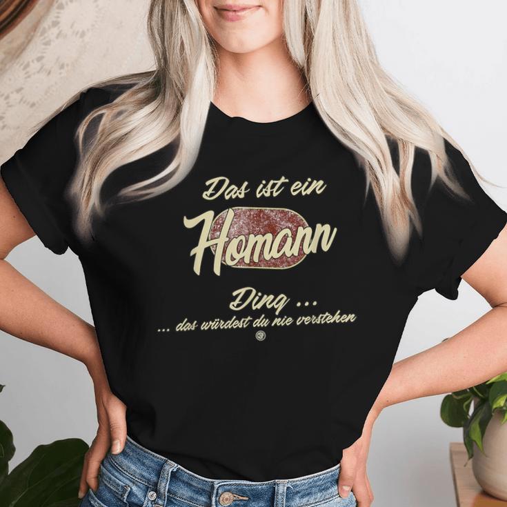 Das Ist Ein Homann Ding Lustiges Familie Homann T-shirt Frauen Geschenke für Sie