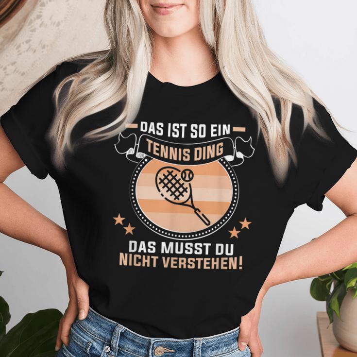 Das Ist So Ein Tennis Ding Tennis Teacher T-shirt Frauen Geschenke für Sie