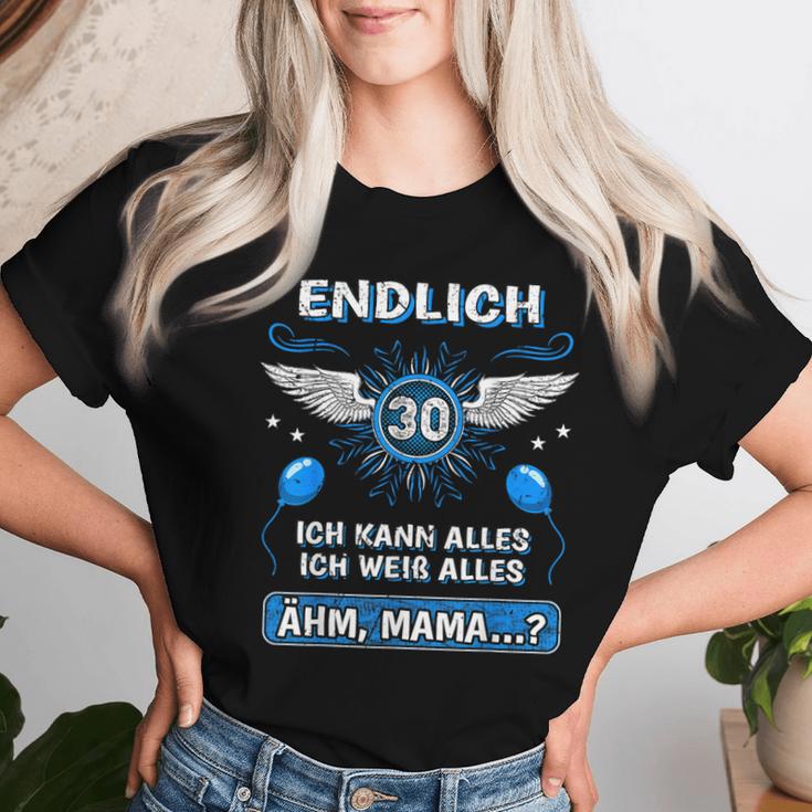 Endlich 30 Ähm Mama 30Th Birthday Son Daughter S T-shirt Frauen Geschenke für Sie