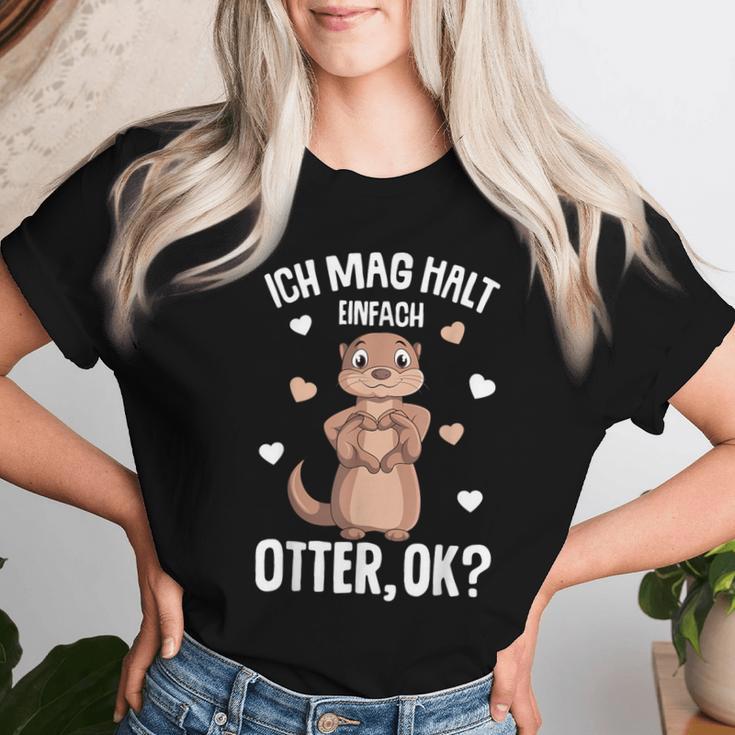 Ich Mag Halt Otter Seeotter Children's Women's Girls' T-shirt Frauen Geschenke für Sie