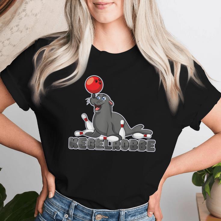 Kegelsebbe Seal Bowling Kegeln Word Game T-shirt Frauen Geschenke für Sie