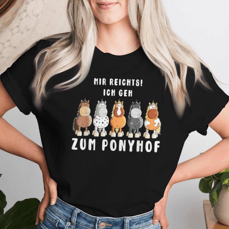 Mir Reichts Ich Geh Zum Ponyhof Horses T-shirt Frauen Geschenke für Sie