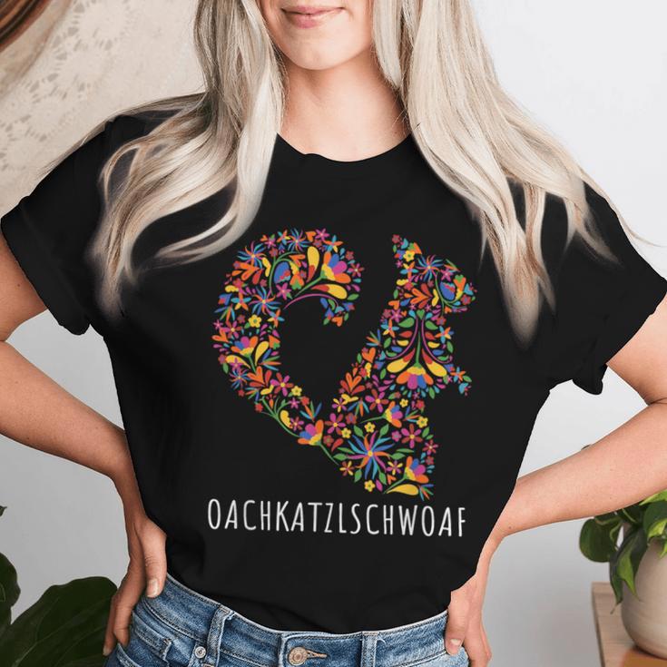 Oachkatzerlschwoaf Squirrel Tail Flowers T-shirt Frauen Geschenke für Sie