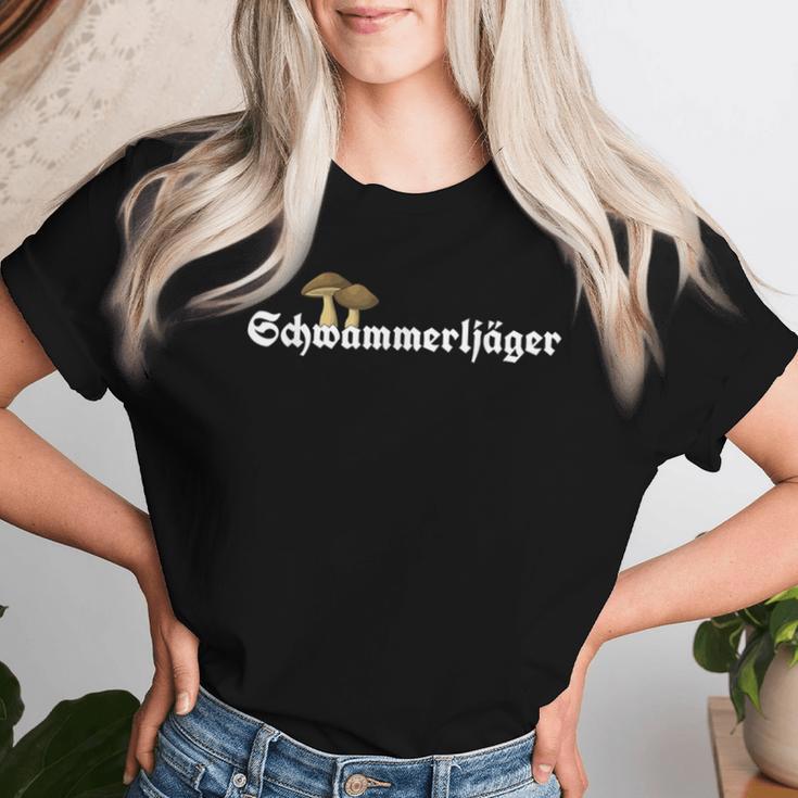 Schwammerl Sammeln Steinmushz Mushroom Collector Sponge's Hunter T-shirt Frauen Geschenke für Sie